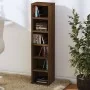CD-Regal aus braunem Eichensperrholz, 21 x 20 x 88 cm von vidaXL, CD- und DVD-Speicher - Ref: Foro24-815074, Preis: 33,30 €, ...