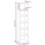 CD-Regal aus braunem Eichensperrholz, 21 x 20 x 88 cm von vidaXL, CD- und DVD-Speicher - Ref: Foro24-815074, Preis: 33,30 €, ...