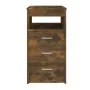 Cajonera de madera contrachapada color roble ahumado 40x50x76cm de vidaXL, Taquillas y armarios de almacenamiento - Ref: Foro...