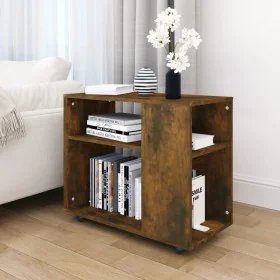 Mesa auxiliar madera contrachapada roble ahumado 70x35x55 cm de vidaXL, Mesas auxiliares - Ref: Foro24-815105, Precio: 45,60 ...
