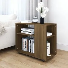 Mesa auxiliar madera contrachapada roble marrón 70x35x55 cm de vidaXL, Mesas auxiliares - Ref: Foro24-815107, Precio: 48,39 €...