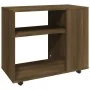 Side table made of brown oak plywood, measuring 70x35x55 cm. by vidaXL, Side tables - Ref: Foro24-815107, Price: 48,39 €, Dis...