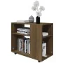 Side table made of brown oak plywood, measuring 70x35x55 cm. by vidaXL, Side tables - Ref: Foro24-815107, Price: 48,39 €, Dis...