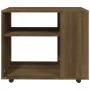 Side table made of brown oak plywood, measuring 70x35x55 cm. by vidaXL, Side tables - Ref: Foro24-815107, Price: 48,39 €, Dis...