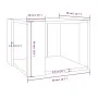 Mesa de centro madera contrachapada roble marrón 40x40x30 cm de vidaXL, Mesas de centro - Ref: Foro24-815170, Precio: 30,67 €...