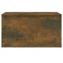 Baúl almacenaje madera contrachapada roble ahumado 84x42x46 cm de vidaXL, Baúles para juguetes - Ref: Foro24-815192, Precio: ...