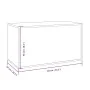 Baúl almacenaje madera contrachapada roble ahumado 84x42x46 cm de vidaXL, Baúles para juguetes - Ref: Foro24-815192, Precio: ...