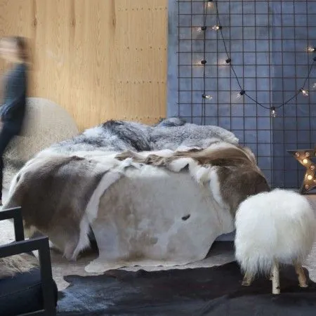 Alfombra de piel de vaca auténtica marrón y blanco 150x170 cm de vidaXL, Alfombras - Ref: Foro24-284344, Precio: 277,73 €, De...
