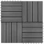WPC porch tiles 30x30 cm 2 m² gray 22 units by vidaXL, Floors and carpets - Ref: Foro24-277797, Price: 105,05 €, Discount: %