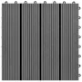 WPC porch tiles 30x30 cm 2 m² gray 22 units by vidaXL, Floors and carpets - Ref: Foro24-277797, Price: 105,05 €, Discount: %
