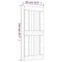 Puerta corredera con herrajes madera maciza de pino 85x210 cm de vidaXL, Puertas - Ref: Foro24-3203167, Precio: 199,24 €, Des...