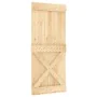 Schiebetür mit massivem Kiefernholzbeschlägen 90x210 cm von vidaXL, Türen - Ref: Foro24-3203172, Preis: 206,58 €, Rabatt: %