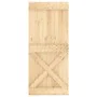 Schiebetür mit massivem Kiefernholzbeschlägen 90x210 cm von vidaXL, Türen - Ref: Foro24-3203172, Preis: 206,58 €, Rabatt: %