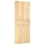 Puerta corredera con herrajes madera maciza de pino 85x210 cm de vidaXL, Puertas - Ref: Foro24-3203171, Precio: 199,60 €, Des...