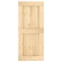 Puerta corredera con herrajes madera maciza de pino 90x210 cm by vidaXL, Doors - Ref: Foro24-3203168, Price: 211,30 €, Discou...