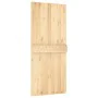 Puerta corredera con herrajes madera maciza de pino 90x210 cm by vidaXL, Doors - Ref: Foro24-3203168, Price: 211,30 €, Discou...