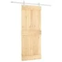 Puerta corredera con herrajes madera maciza de pino 85x210 cm de vidaXL, Puertas - Ref: Foro24-3203163, Precio: 173,32 €, Des...