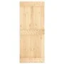 Puerta corredera con herrajes madera maciza de pino 85x210 cm de vidaXL, Puertas - Ref: Foro24-3203163, Precio: 173,32 €, Des...