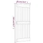 Puerta corredera con herrajes madera maciza de pino 85x210 cm de vidaXL, Puertas - Ref: Foro24-3203163, Precio: 173,32 €, Des...