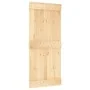 Schiebetür mit massivem Kiefernholzbeschlägen 90x210 cm von vidaXL, Türen - Ref: Foro24-3203164, Preis: 195,73 €, Rabatt: %