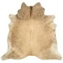 Alfombra de piel de vaca auténtica beige 150x170 cm de vidaXL, Alfombras - Ref: Foro24-284345, Precio: 249,18 €, Descuento: %