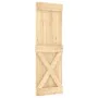 Schiebetür mit Beschlägen aus massivem Kiefernholz, 70 x 210 cm von vidaXL, Türen - Ref: Foro24-3203169, Preis: 176,04 €, Rab...