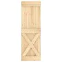 Schiebetür mit Beschlägen aus massivem Kiefernholz, 70 x 210 cm von vidaXL, Türen - Ref: Foro24-3203169, Preis: 176,04 €, Rab...