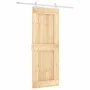 Sliding door with solid pine wood hardware 80x210 cm by vidaXL, Doors - Ref: Foro24-3203166, Price: 202,55 €, Discount: %