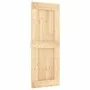 Sliding door with solid pine wood hardware 80x210 cm by vidaXL, Doors - Ref: Foro24-3203166, Price: 202,55 €, Discount: %