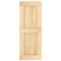 Sliding door with solid pine wood hardware 80x210 cm by vidaXL, Doors - Ref: Foro24-3203166, Price: 202,55 €, Discount: %