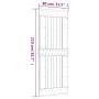 Sliding door with solid pine wood hardware 80x210 cm by vidaXL, Doors - Ref: Foro24-3203166, Price: 202,55 €, Discount: %