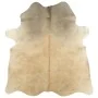 Alfombra de piel de vaca auténtica beige 150x170 cm de vidaXL, Alfombras - Ref: Foro24-284345, Precio: 249,18 €, Descuento: %