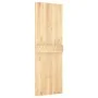 Puerta corredera con herrajes madera maciza de pino 70x210 cm de vidaXL, Puertas - Ref: Foro24-3203165, Precio: 179,39 €, Des...