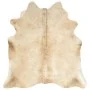 Alfombra de piel de vaca auténtica beige 150x170 cm de vidaXL, Alfombras - Ref: Foro24-284345, Precio: 249,18 €, Descuento: %
