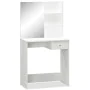 Tocador de madera de ingeniería blanco 75x40x141 cm de vidaXL, Tocadores para dormitorios - Ref: Foro24-244861, Precio: 86,65...