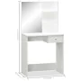 Tocador de madera de ingeniería blanco 75x40x141 cm de vidaXL, Tocadores para dormitorios - Ref: Foro24-244861, Precio: 86,65...