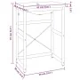 Estructura de baño con lavabo incorporado hierro blanco de vidaXL, Tocadores de baño - Ref: Foro24-3101386, Precio: 160,03 €,...