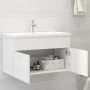 Mueble con lavabo madera de ingeniería blanco de vidaXL, Tocadores de baño - Ref: Foro24-3070829, Precio: 179,14 €, Descuento: %