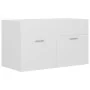 Mueble con lavabo madera de ingeniería blanco de vidaXL, Tocadores de baño - Ref: Foro24-3070829, Precio: 179,14 €, Descuento: %