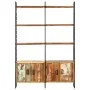 Estantería de 4 niveles madera maciza reciclada 124x30x180 cm de vidaXL, Librerías y estanterías - Ref: Foro24-284415, Precio...