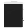 Mueble con lavabo aglomerado negro de vidaXL, Tocadores de baño - Ref: Foro24-3099069, Precio: 314,48 €, Descuento: %