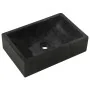 Tocador de baño madera maciza de teca con lavabos mármol negro de vidaXL, Tocadores de baño - Ref: Foro24-3096577, Precio: 43...