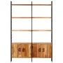 Estantería de 4 niveles madera maciza de acacia 124x30x180 cm de vidaXL, Librerías y estanterías - Ref: Foro24-284416, Precio...
