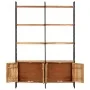 Estantería de 4 niveles madera maciza de acacia 124x30x180 cm de vidaXL, Librerías y estanterías - Ref: Foro24-284416, Precio...