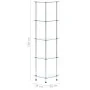 Estantería 5 niveles cristal templado transparente 30x30x130 cm de vidaXL, Librerías y estanterías - Ref: Foro24-249516, Prec...