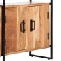 Estantería de 4 niveles madera maciza de acacia 124x30x180 cm de vidaXL, Librerías y estanterías - Ref: Foro24-284416, Precio...