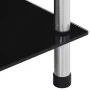 Estantería 5 niveles cristal templado negro 40x40x130 cm de vidaXL, Librerías y estanterías - Ref: Foro24-249511, Precio: 54,...