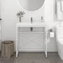 Estructura de lavabo de hierro blanco 79x38x83 cm de vidaXL, Tocadores de baño - Ref: Foro24-338498, Precio: 54,05 €, Descuen...