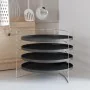 Bandejas para pizza 4 uds con estante acero Ø 28 cm de vidaXL, Moldes para pizza - Ref: Foro24-154983, Precio: 26,95 €, Descu...