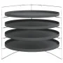 Bandejas para pizza 4 uds con estante acero Ø 28 cm de vidaXL, Moldes para pizza - Ref: Foro24-154983, Precio: 26,95 €, Descu...